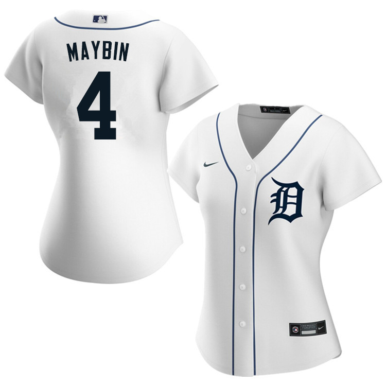 Nike Women #4 Cameron Maybin Detroit Tigers Baseball Jerseys Sale-White